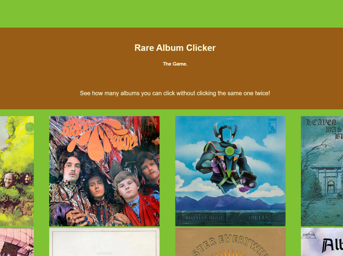 Rare Album Clicker Game